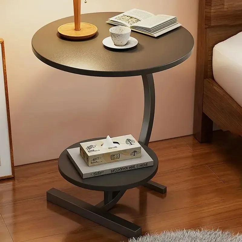 Two Layers Small Side Table For Spaces