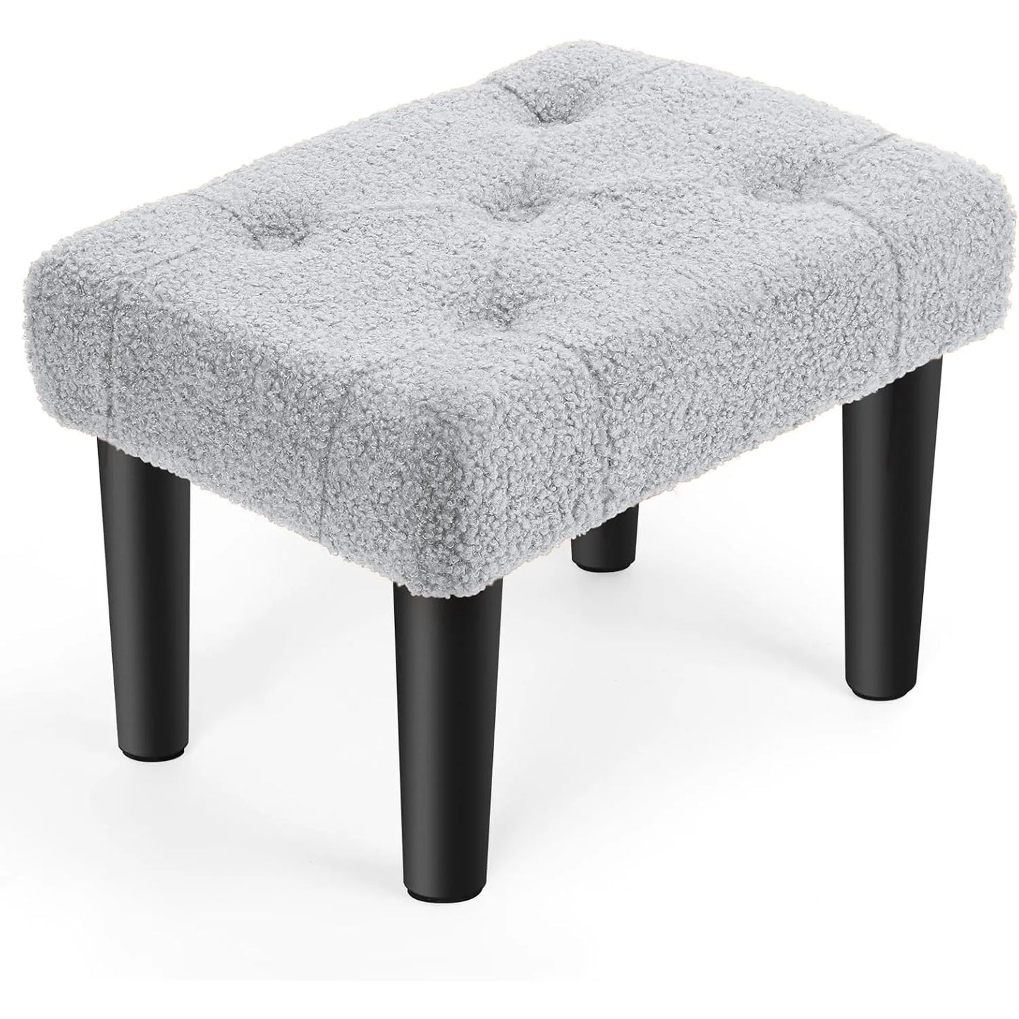 Teddy bear plush footstool with legs, suitable for office