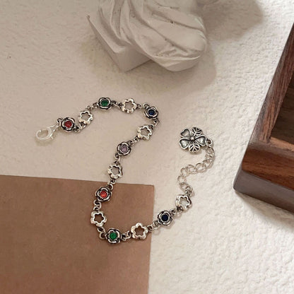 Silver  Light Luxury Niche Design Fresh Sweet Hand Jewelry