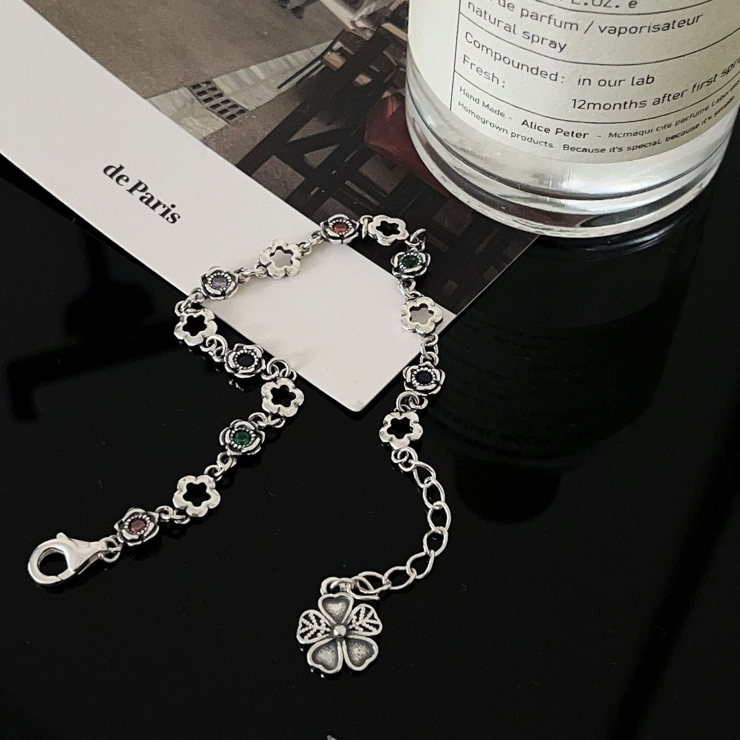 Silver  Light Luxury Niche Design Fresh Sweet Hand Jewelry