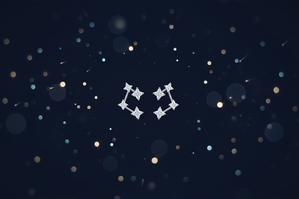星座耳环海报