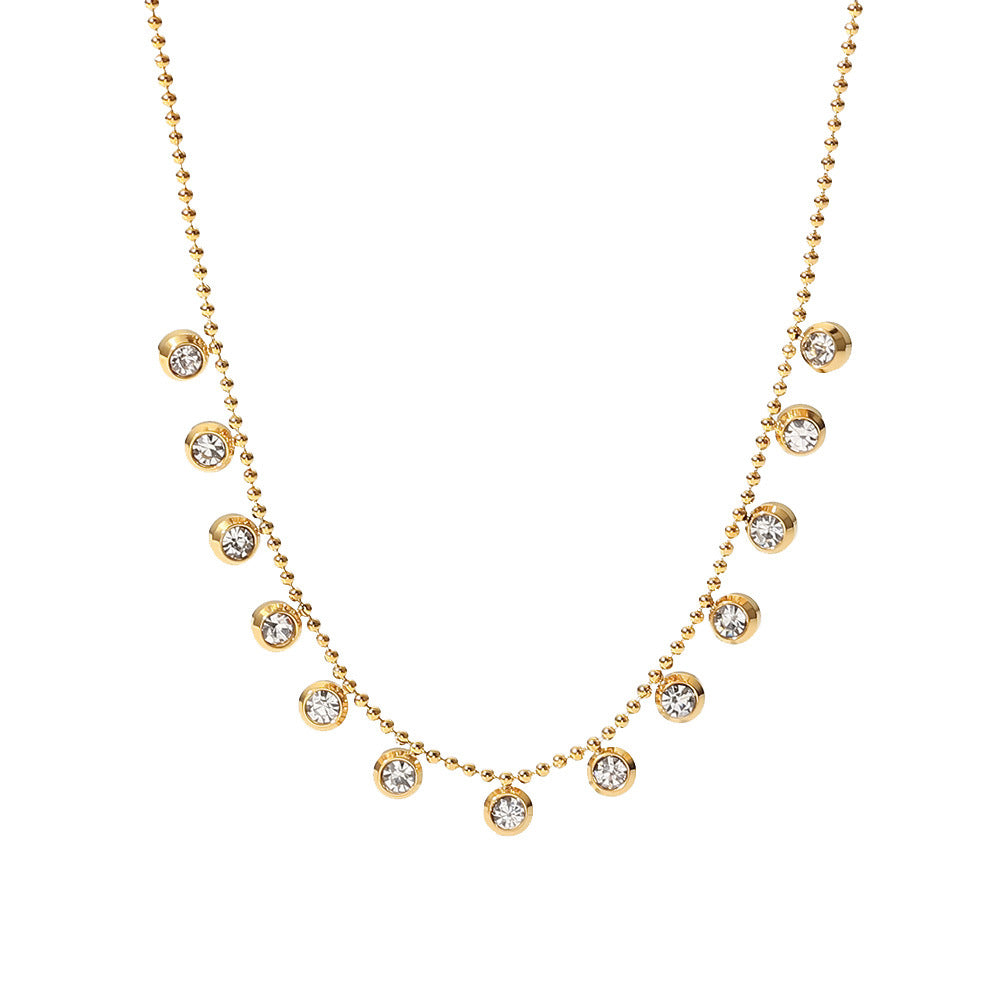 Fashionable and versatile titanium steel necklace