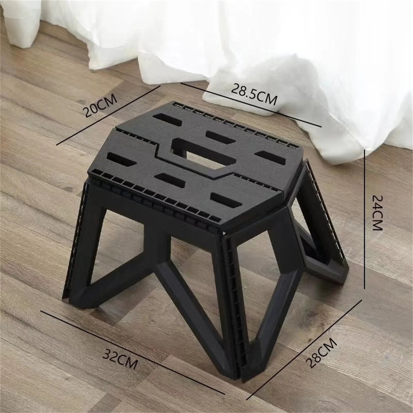 Outdoor Portable Foldable Stool with High Load Capacity and Durability