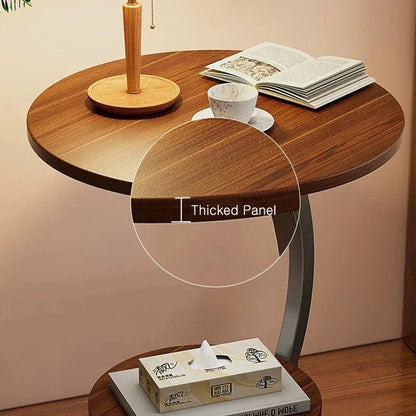 Two Layers Small Side Table For Spaces