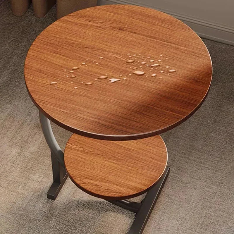 Two Layers Small Side Table For Spaces