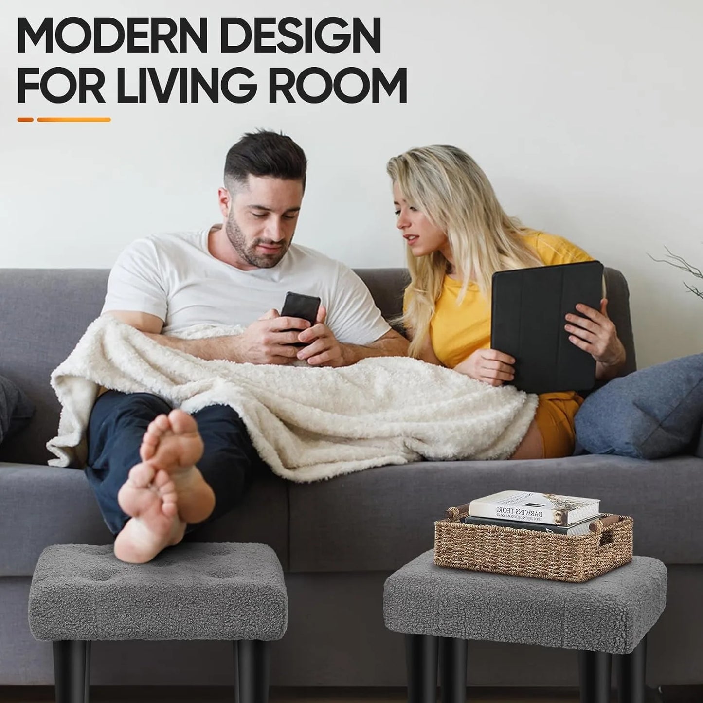 Teddy bear plush footstool with legs, suitable for office