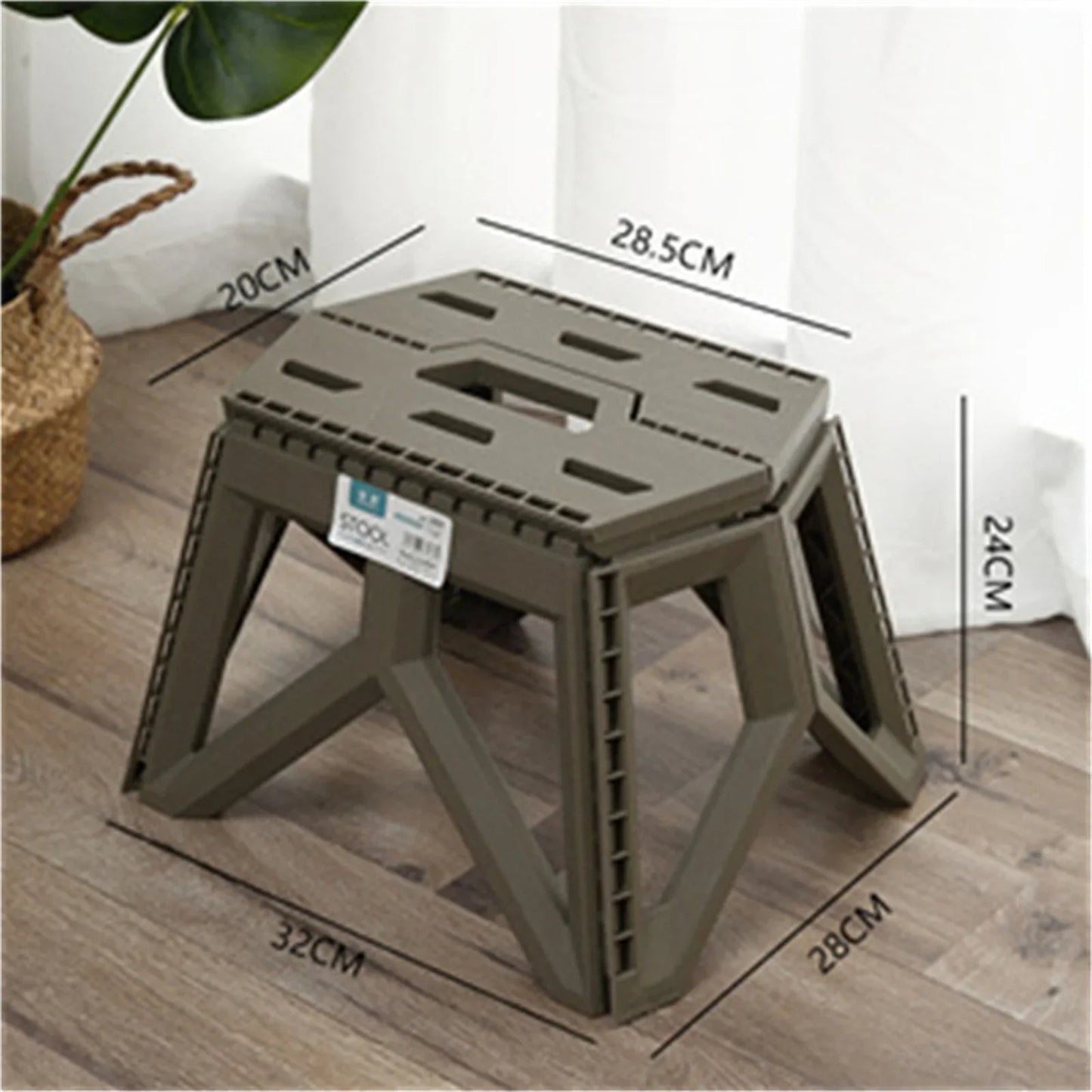 Outdoor Portable Foldable Stool with High Load Capacity and Durability