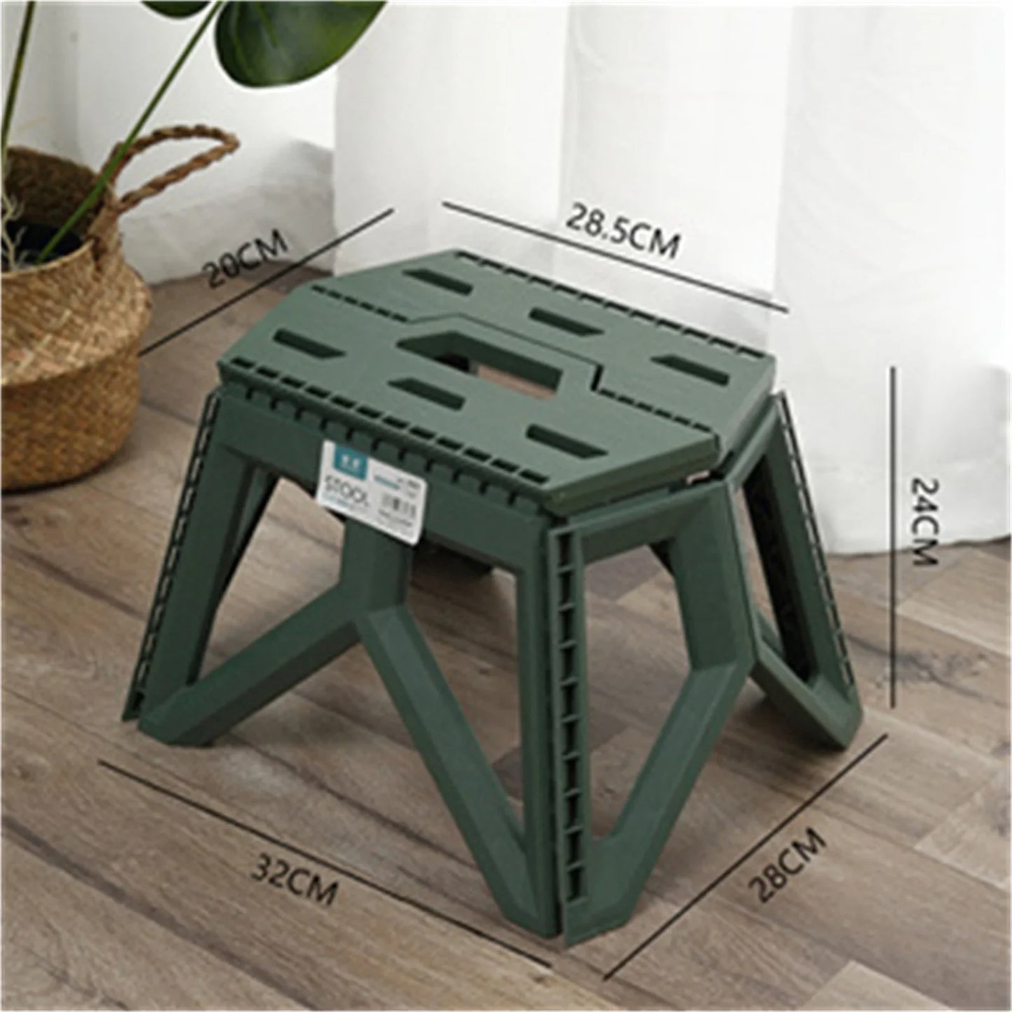 Outdoor Portable Foldable Stool with High Load Capacity and Durability